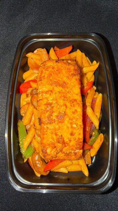 Salmon Penne Pasta Buldak