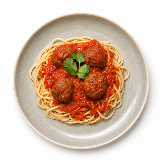 Homemade Meatballs Spaghetti